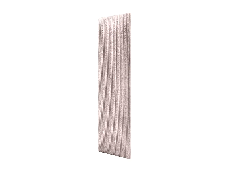 DHOME Lot de 6 Panneaux Rembourrés en Velours Côtelé Premium Autocollants pour Mur Acoustiques Absorbants (Rouse Poudré, 60x20cm, x6)