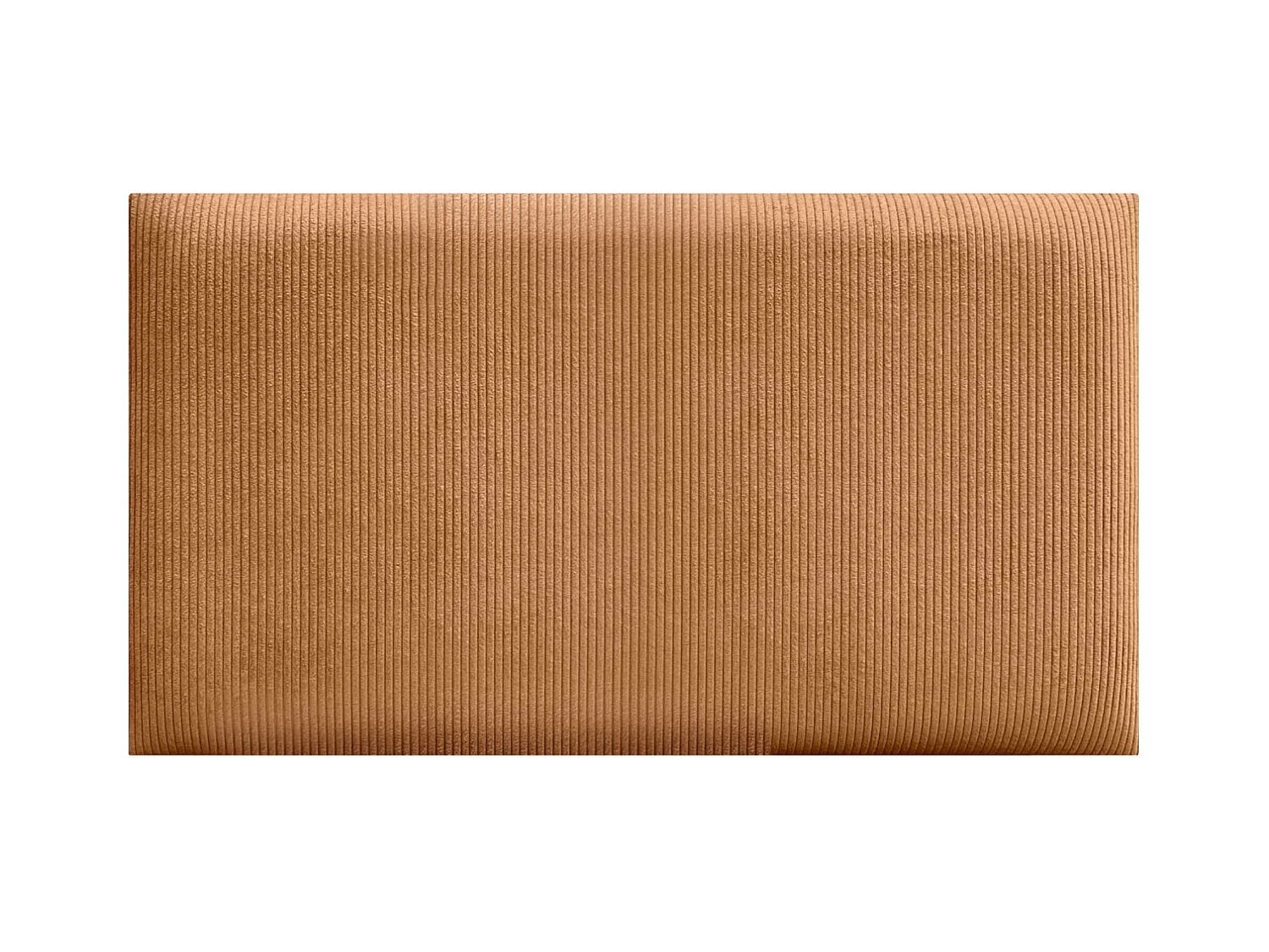 DHOME Lot de 6 Panneaux Rembourrés en Velours Côtelé Premium Autocollants pour Mur Acoustiques Absorbants (Orange, 50x30cm, x6)