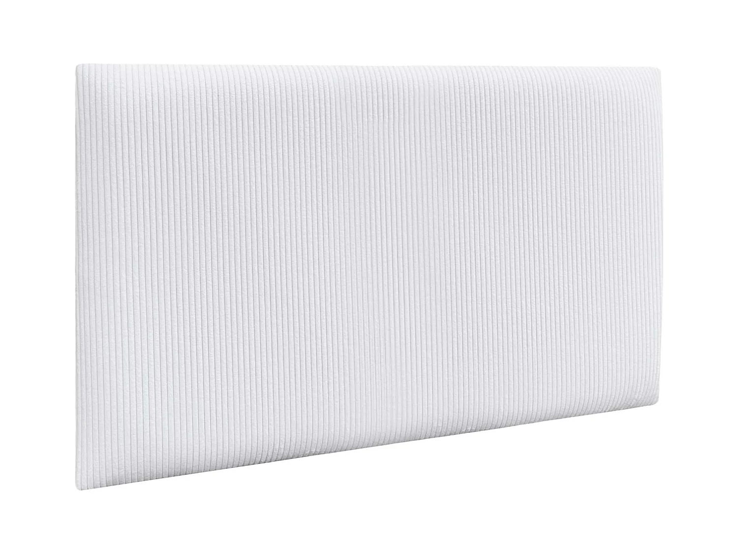 DHOME Lot de 8 Panneaux Rembourrés en Velours Côtelé Premium Autocollants pour Mur Acoustiques Absorbants (Blanc, 60x50cm, x8)