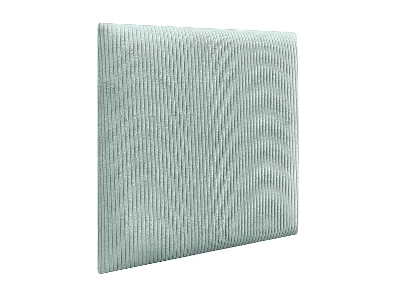 DHOME Lot de 1 Panneau Rembourré en Velours Côtelé Premium Autocollant pour Mur Acoustique Absorbant (Vert Eau, 50x50cm, x1)
