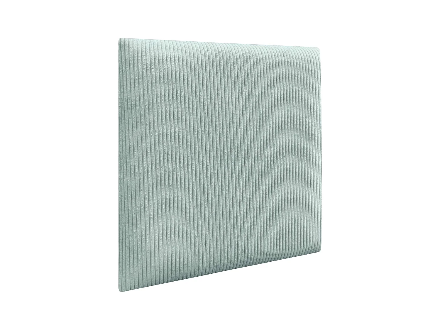 DHOME Lot de 1 Panneau Rembourré en Velours Côtelé Premium Autocollant pour Mur Acoustique Absorbant (Vert Eau, 50x50cm, x1)