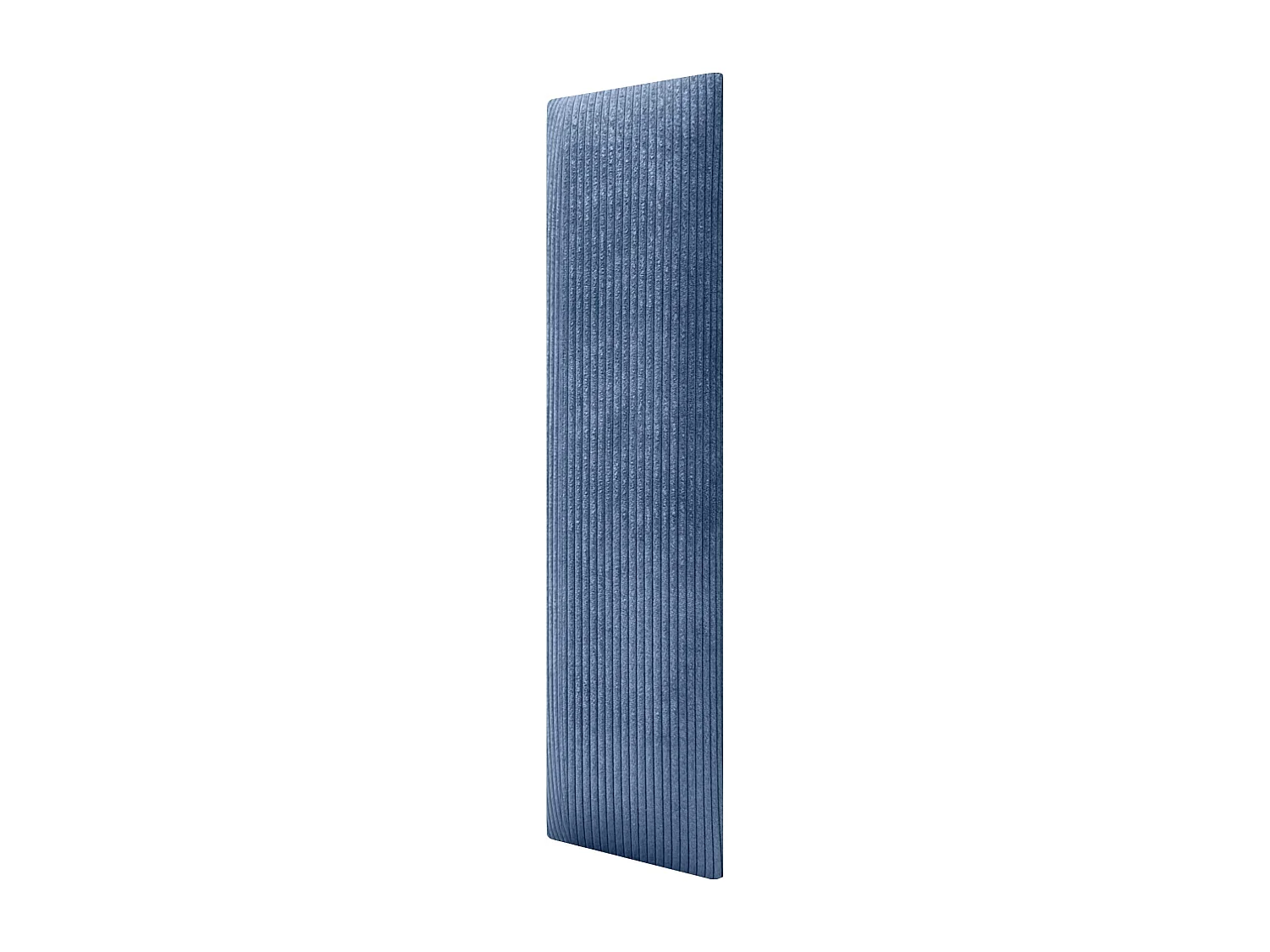 DHOME Lot de 8 Panneaux Rembourrés en Velours Côtelé Premium Autocollants pour Mur Acoustiques Absorbants (Bleu, 60x20cm, x8)