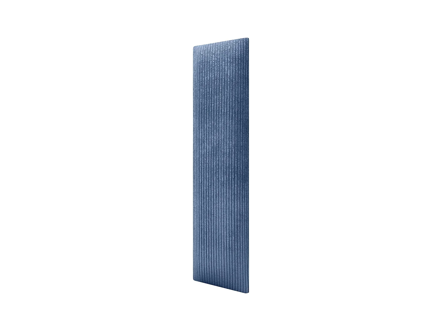 DHOME Lot de 8 Panneaux Rembourrés en Velours Côtelé Premium Autocollants pour Mur Acoustiques Absorbants (Bleu, 60x20cm, x8)