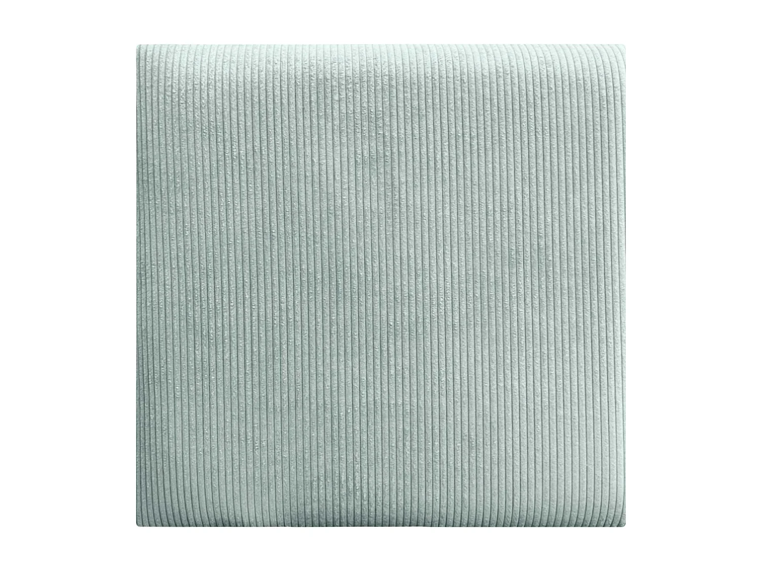 DHOME Lot de 6 Panneaux Rembourrés en Velours Côtelé Premium Autocollants pour Mur Acoustiques Absorbants (Vert Eau, 50x50cm, x6)