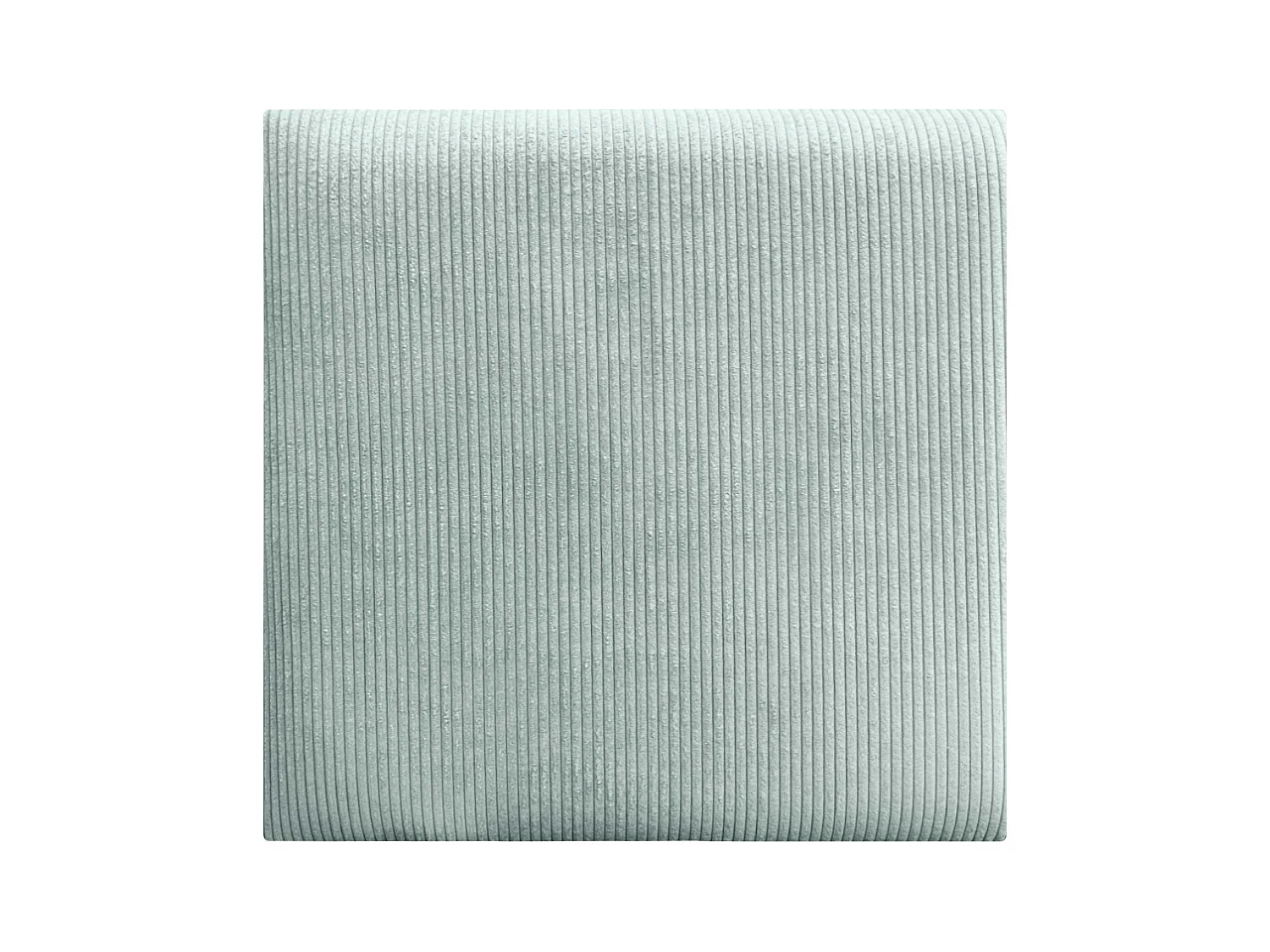 DHOME Lot de 6 Panneaux Rembourrés en Velours Côtelé Premium Autocollants pour Mur Acoustiques Absorbants (Vert Eau, 50x50cm, x6)