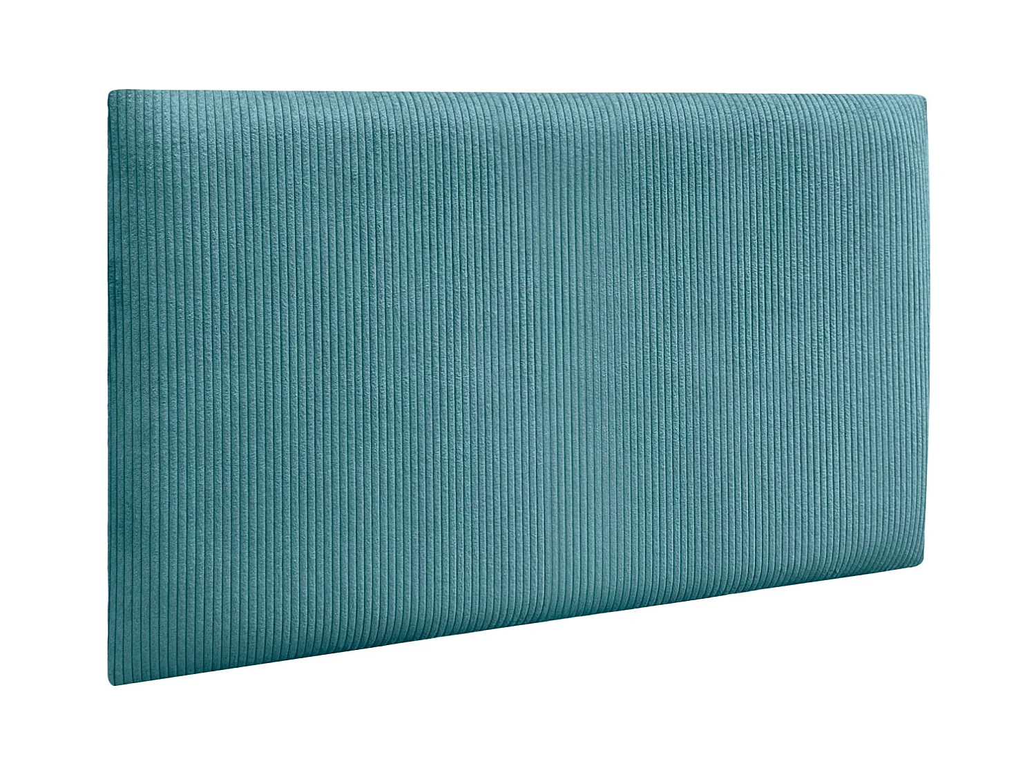 DHOME Lot de 6 Panneaux Rembourrés en Velours Côtelé Premium Autocollants pour Mur Acoustiques Absorbants (Turquoise, 50x40cm, x6)