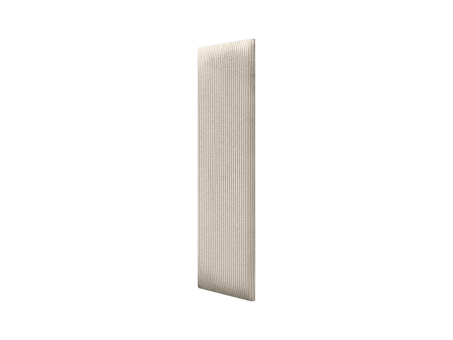 DHOME Lot de 8 Panneaux Rembourrés en Velours Côtelé Premium Autocollants pour Mur Acoustiques Absorbants (Beige, 60x20cm, x8)