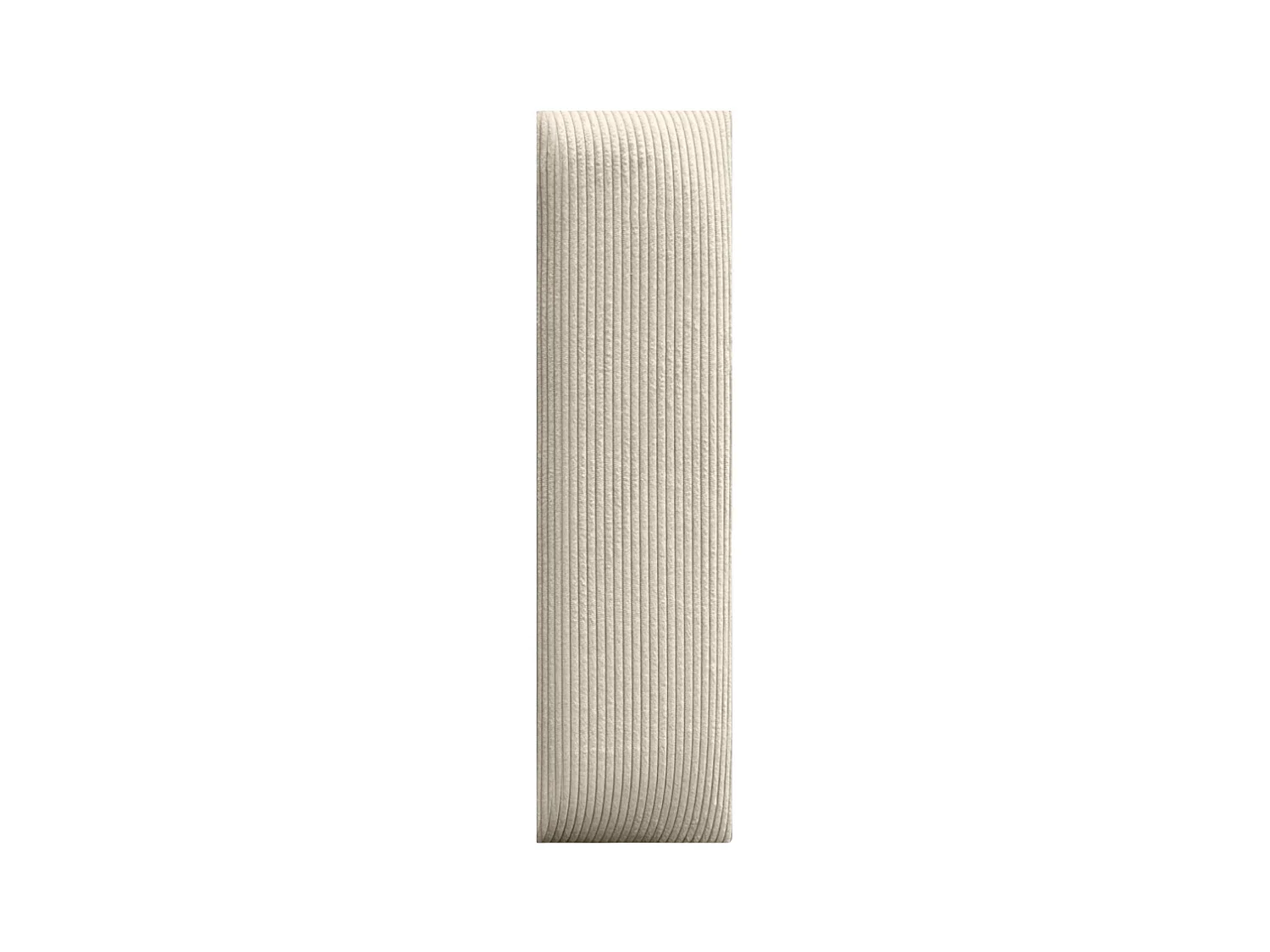 DHOME Lot de 8 Panneaux Rembourrés en Velours Côtelé Premium Autocollants pour Mur Acoustiques Absorbants (Beige, 60x20cm, x8)