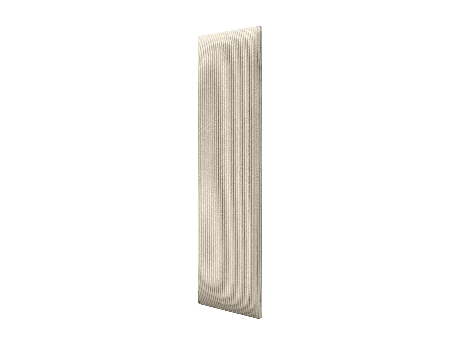 DHOME Lot de 8 Panneaux Rembourrés en Velours Côtelé Premium Autocollants pour Mur Acoustiques Absorbants (Beige, 60x20cm, x8)