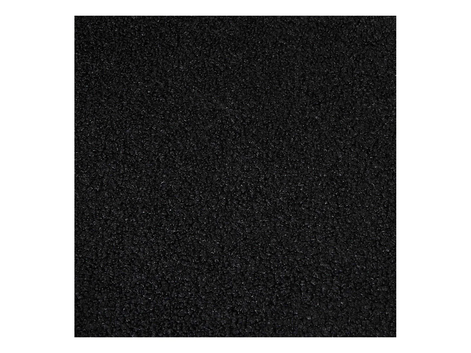 Esszimmerstuhl 2er Set Teddy - Bouclé-Stoff & Metall - Schwarz