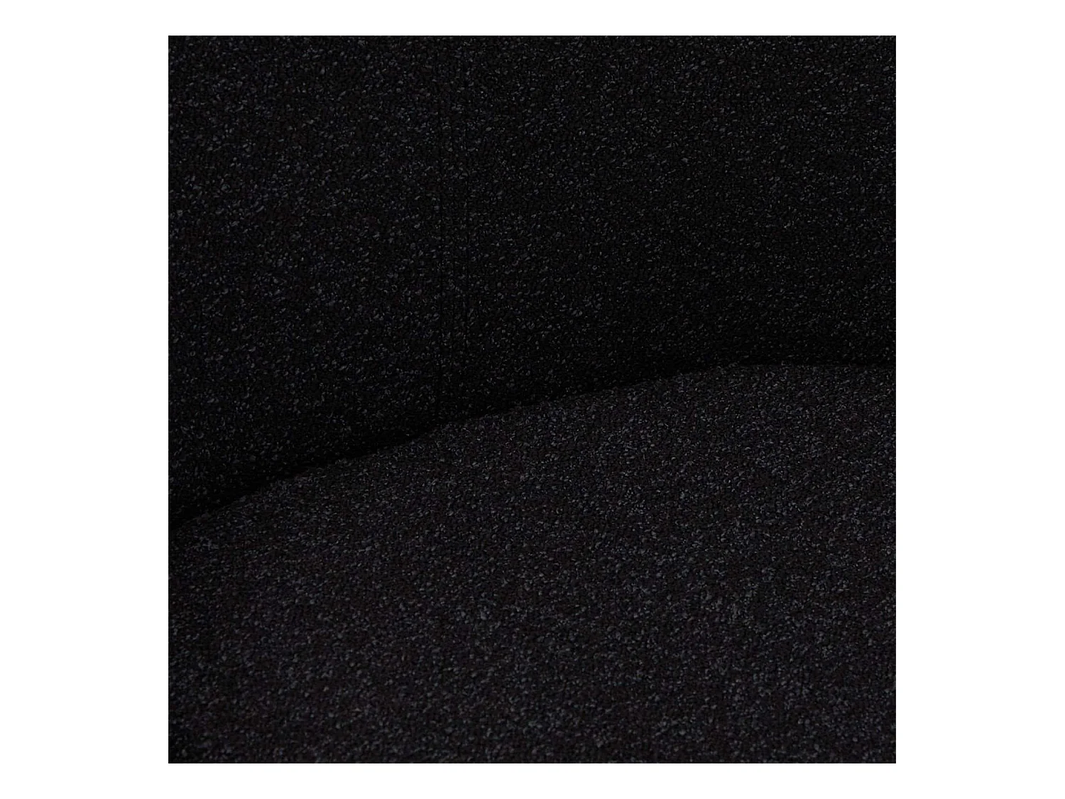 Esszimmerstuhl 2er Set Helena - Bouclé-Stoff & Metall - Schwarz