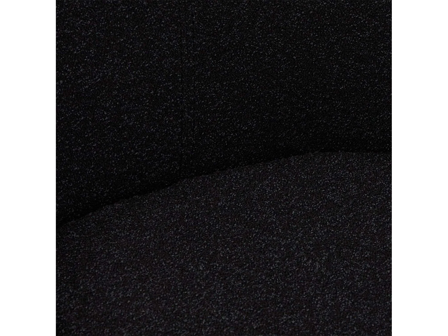 Set van 2 stoelen Helena - Met armleuning - Boucléstof & metaal - Zwart