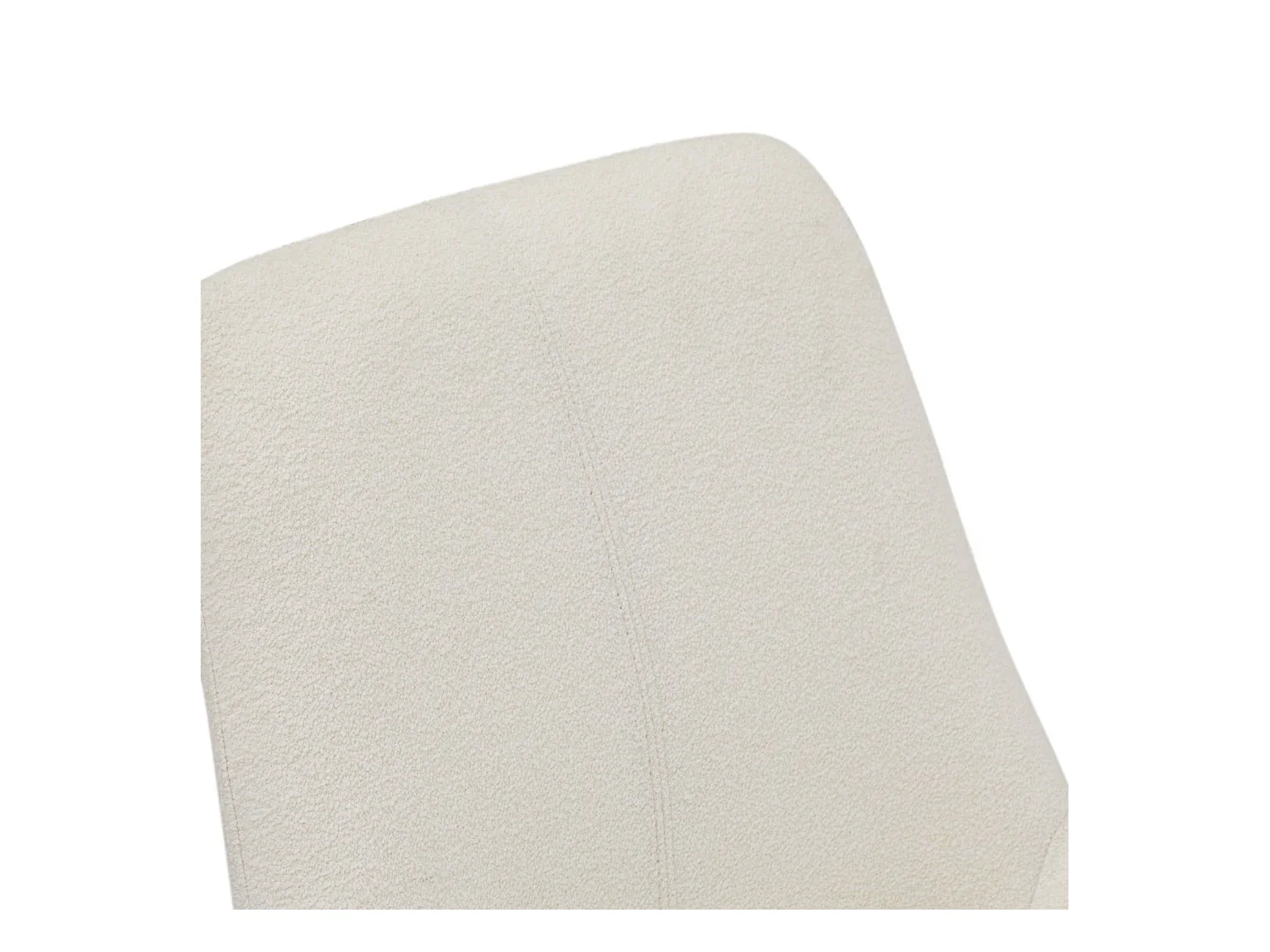 Esszimmerstuhl 2er Set Helena - Bouclé-Stoff & Metall - Weiß