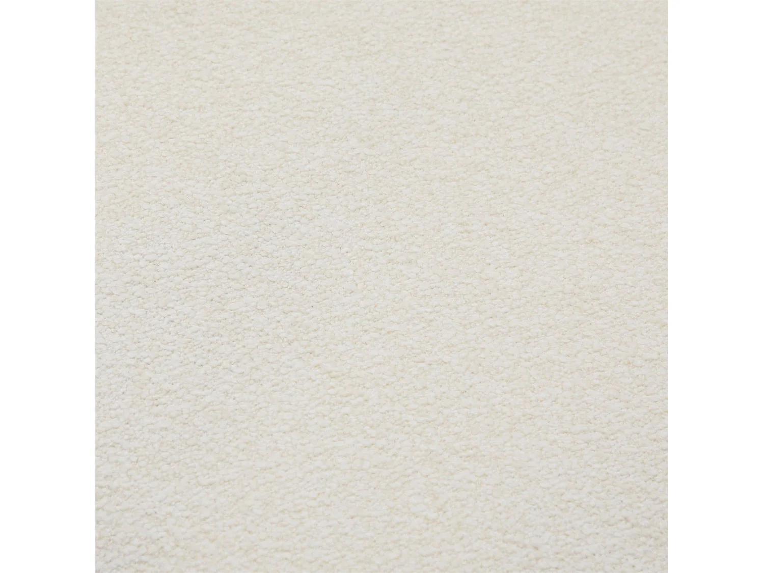 Lot de 2 chaises avec dossier Helena - Tissu bouclé et métal - Blanc