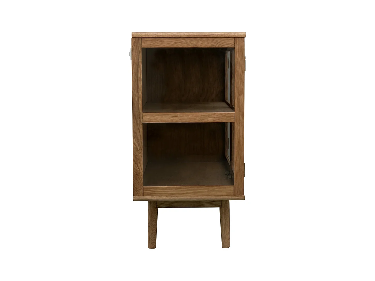 Sideboard 3 Türen Svendborg - Eichenholz & Glas - Natur