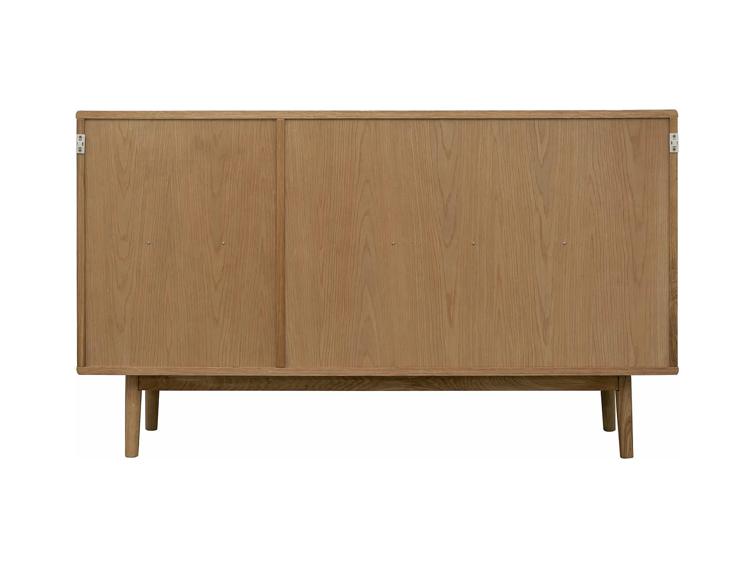 Sideboard 3 Türen Svendborg - Eichenholz & Glas - Natur