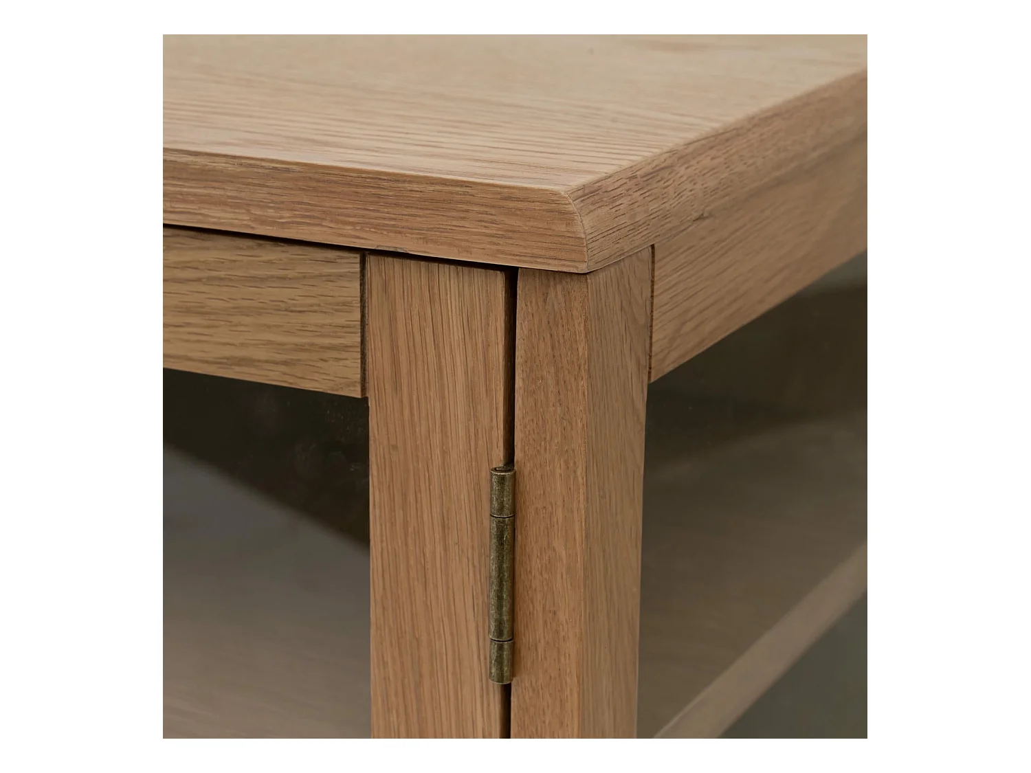 Sideboard 3 Türen Svendborg - Eichenholz & Glas - Natur