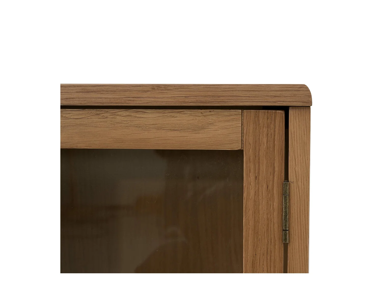 Sideboard 4 Türen Svendborg - Eichenholz & Glas - Natur