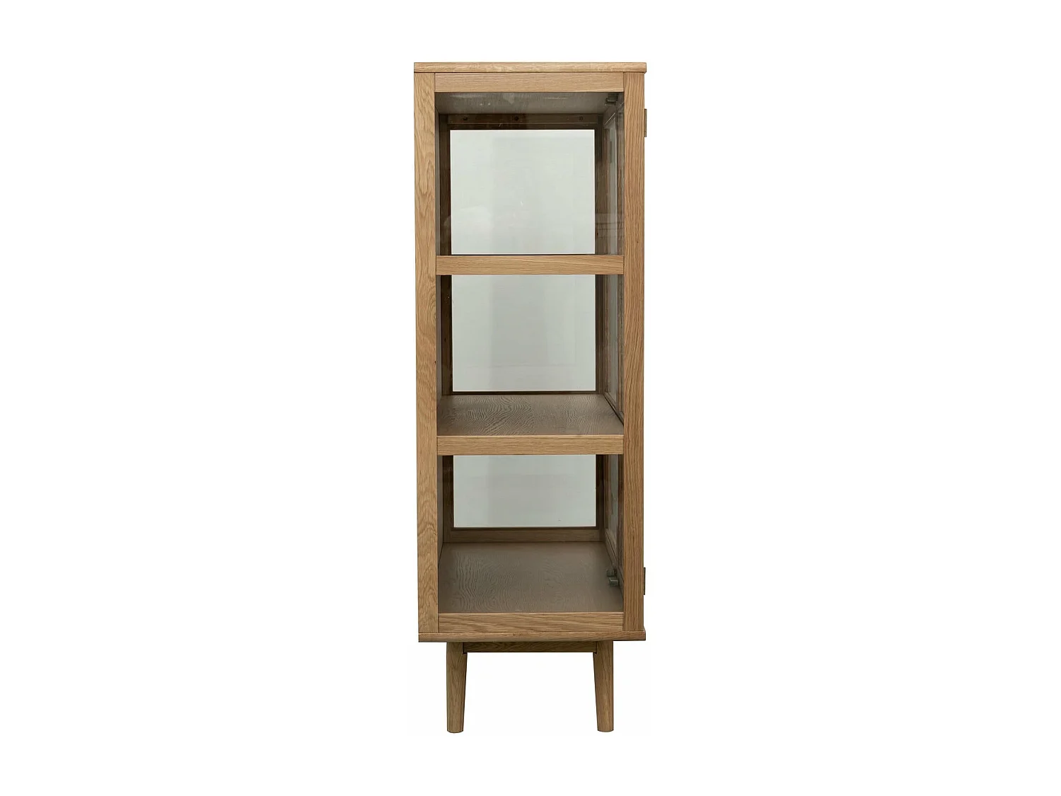 Buffet haut Svendborg - 3 portes - Chêne massif et verre - naturelle