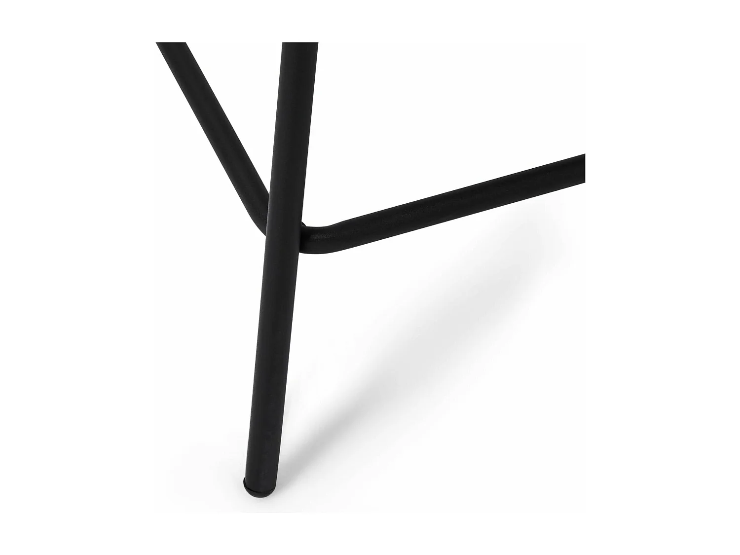 Lot de 2 chaises avec dossier Diana - Tissu bouclé et métal - Blanc