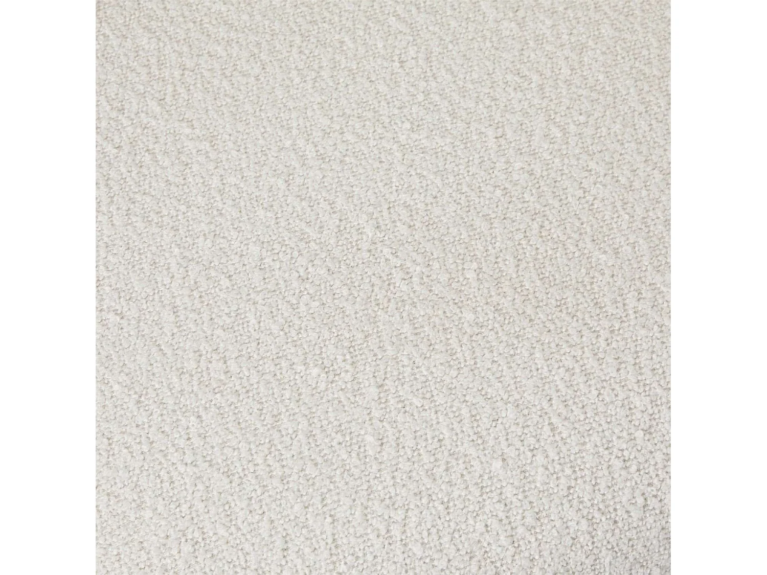 Lot de 2 chaises avec dossier Diana - Tissu bouclé et métal - Blanc