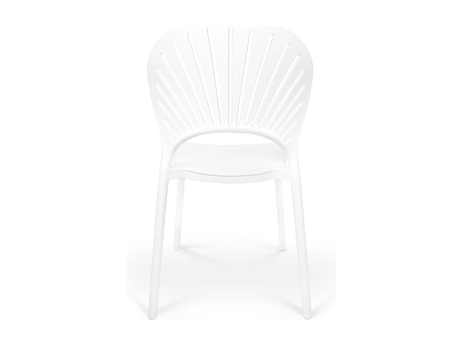 Sedia impilabile in plastica bianca – Sunny (2 Pz.)