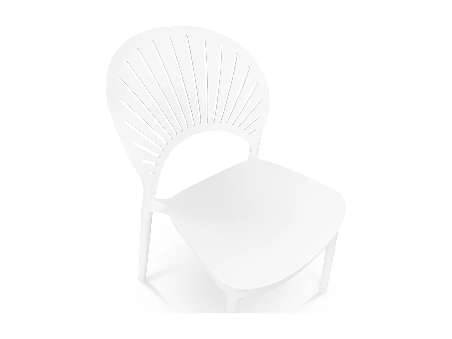 Sedia impilabile in plastica bianca – Sunny (2 Pz.)