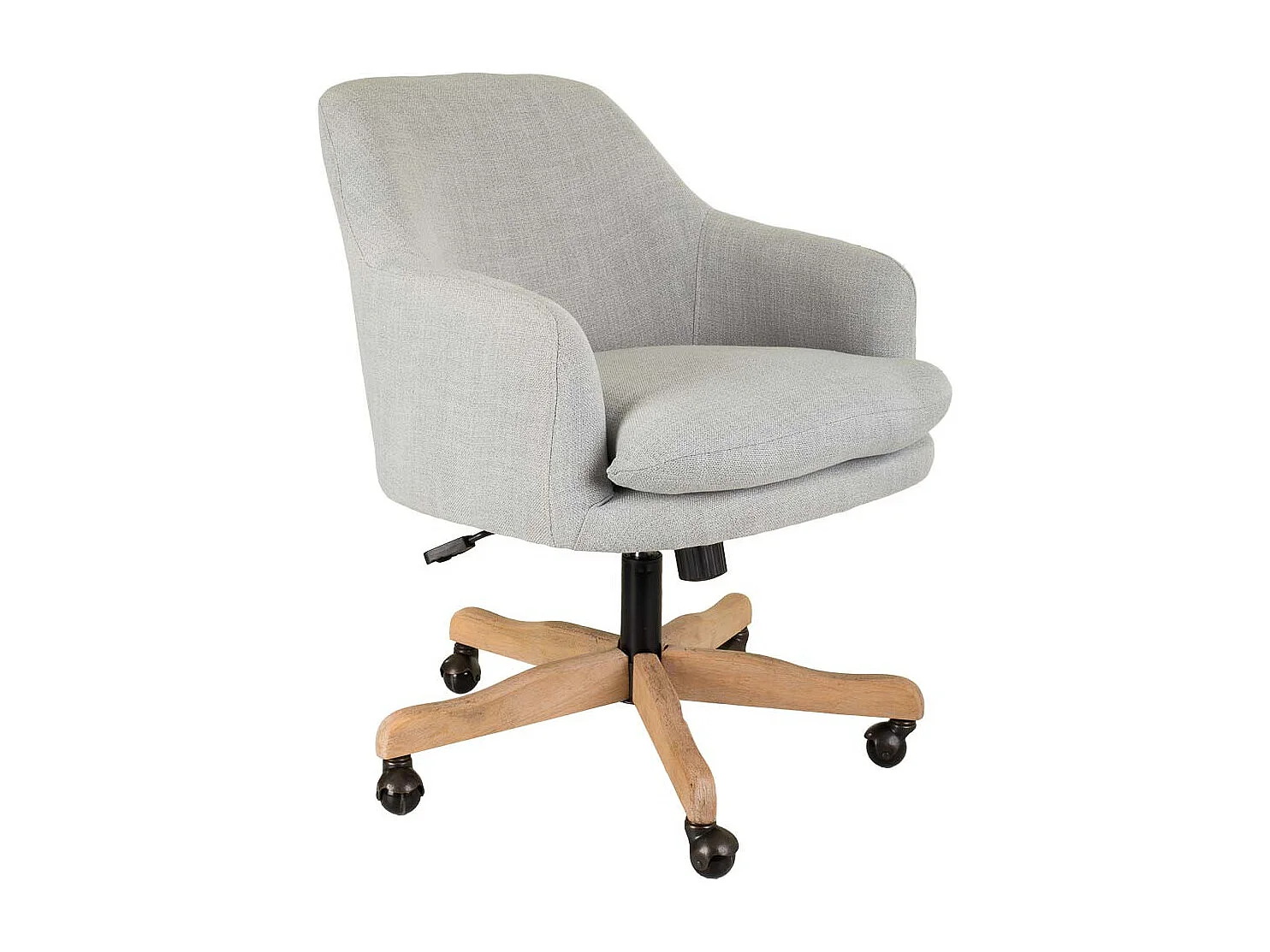 Chaise en bois tapissée avec roulettes 60x60x40/93h cm