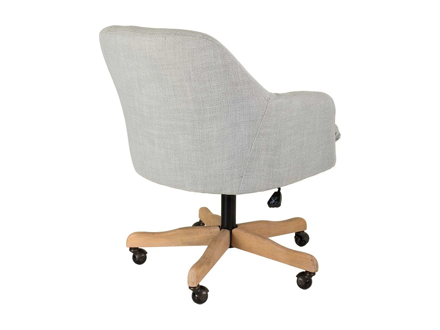 Chaise en bois tapissée avec roulettes 60x60x40/93h cm