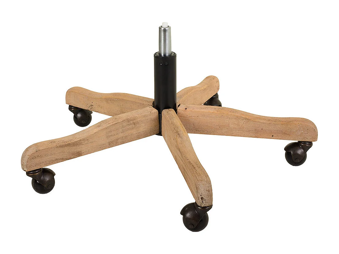 Chaise en bois tapissée avec roulettes 60x60x40/93h cm