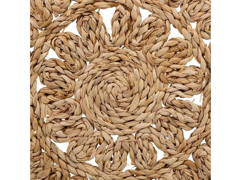 Dessous de plat en fibre naturelle marron 50x35x1,5h cm