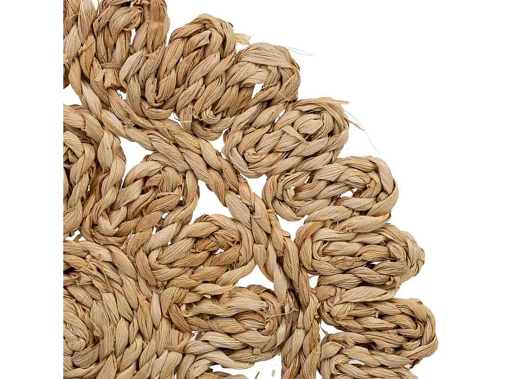 Salvamantel de fibra natural marrón 50x35x1,5h cm