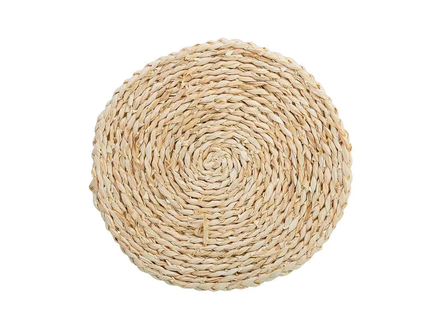 Salvamantel trenzado de fibra de maíz D35x1,5h cm