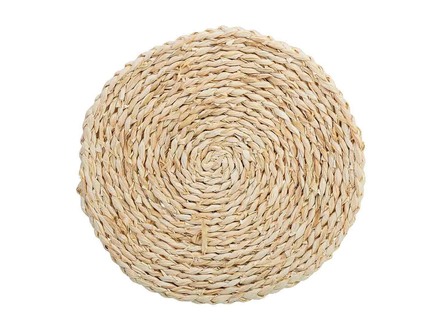 Salvamantel trenzado de fibra de maíz D35x1,5h cm