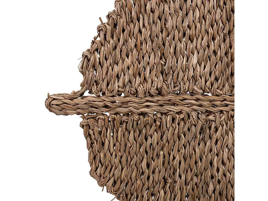 Base para descanso de panelas em fibra natural castanho 50x35x1,5h cm