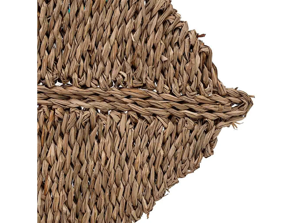 Base para descanso de panelas em fibra natural castanho 50x35x1,5h cm