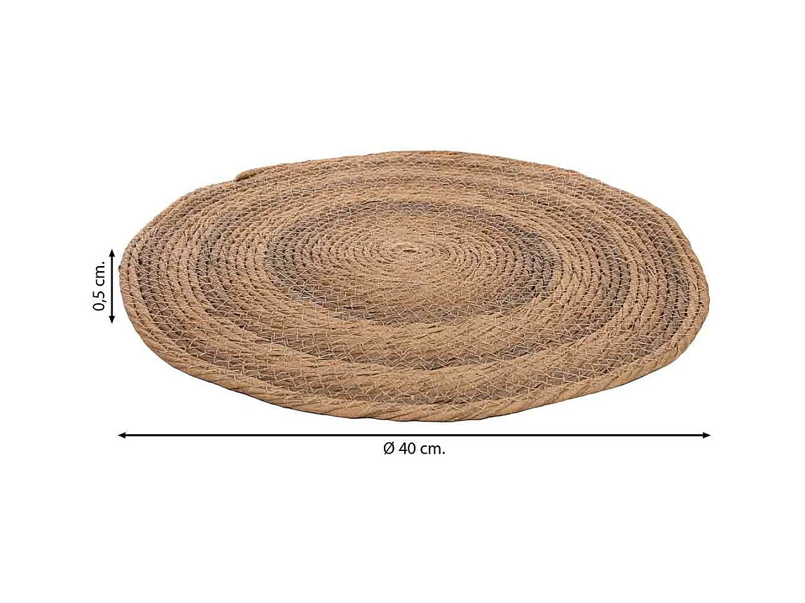 Base para panelas em corda plástica rebocada D20x0,5h cm