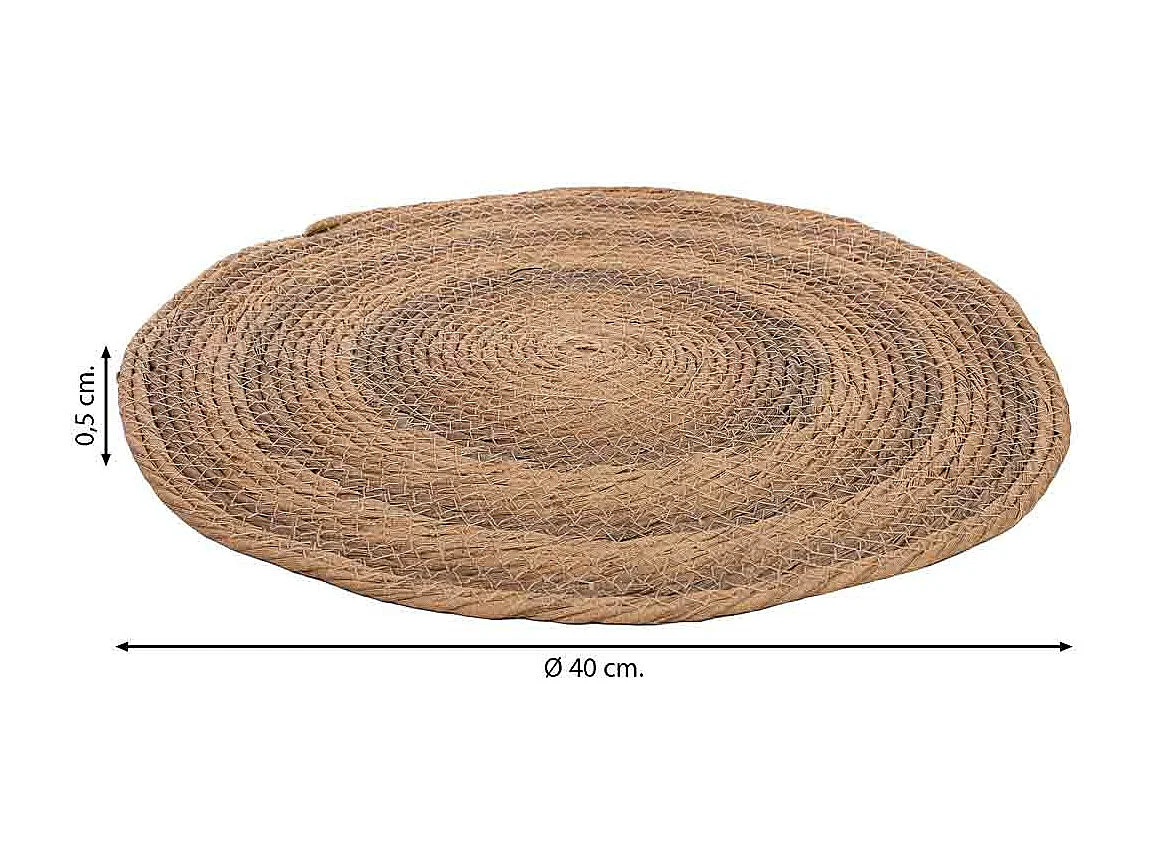 Base para panelas em corda plástica rebocada D20x0,5h cm