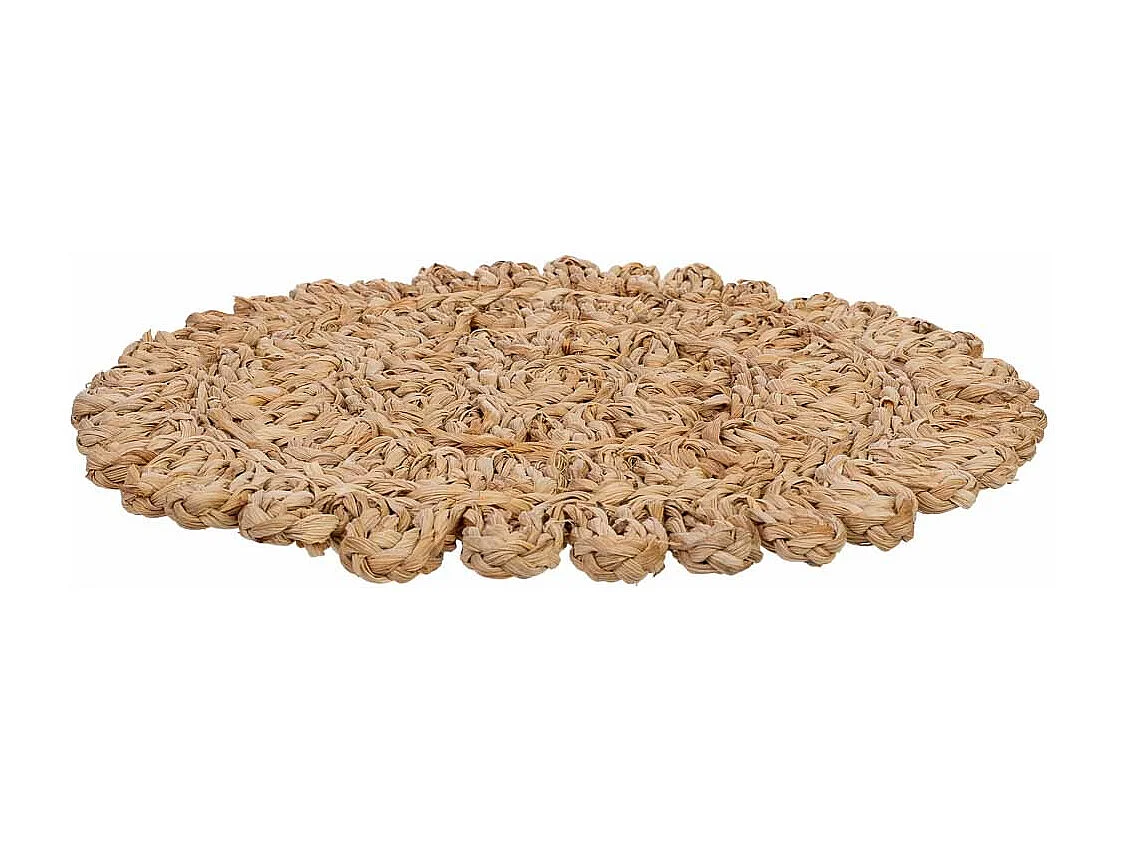 Base para descanso de panelas em fibra natural castanho 50x35x1,5h cm