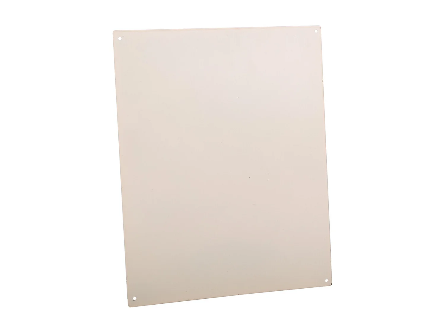 Placa de metal branco 25x33x0,6
