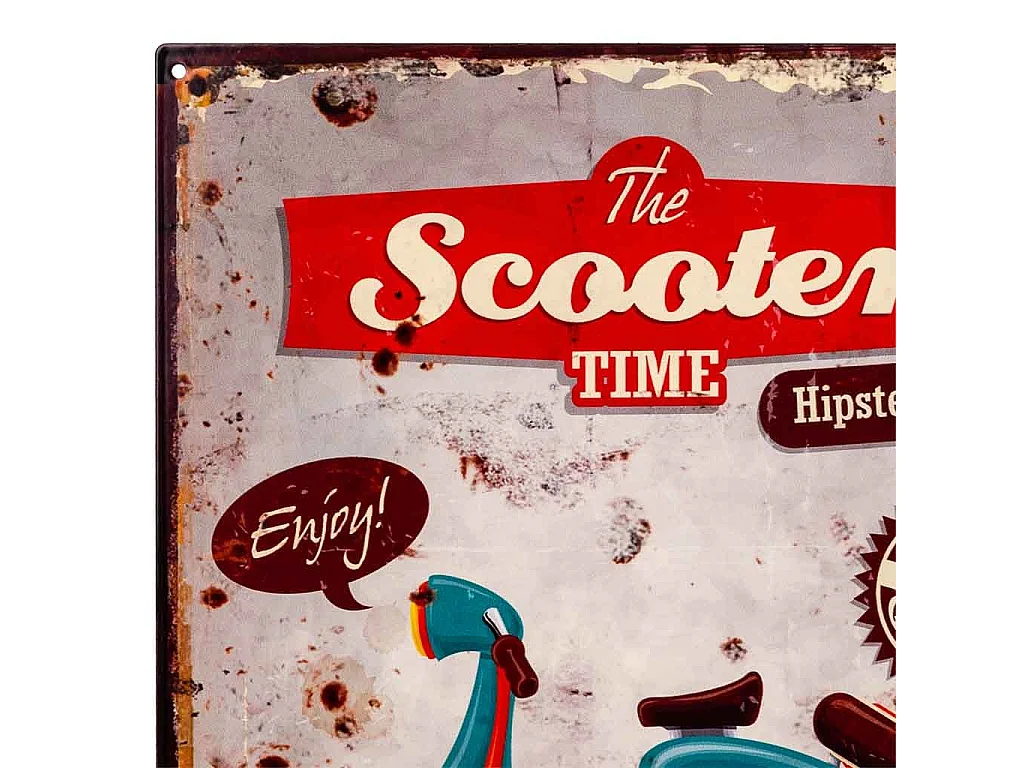 Weiße Metallplatte 25x33x0,6h cm