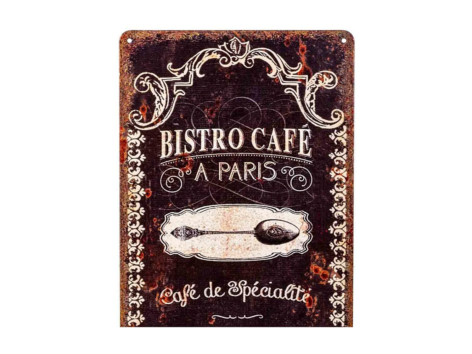 Placa de metal marrom 20x50x0,6