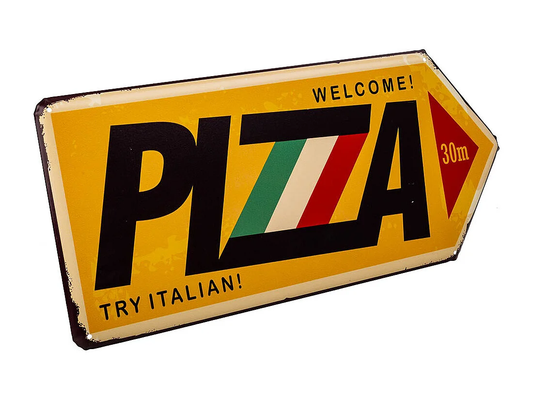 Placa de de metal amarilla 20x42x1