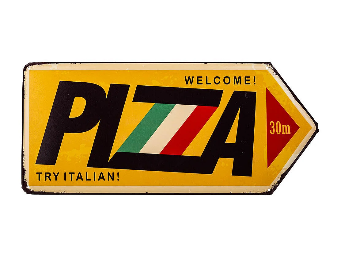 Placa de de metal amarilla 20x42x1