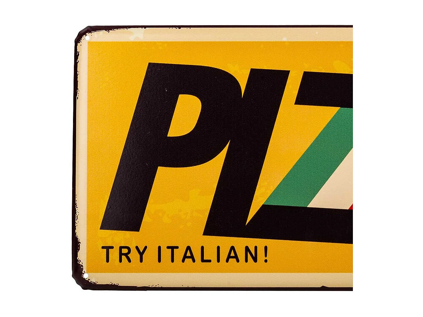 Placa de de metal amarilla 20x42x1