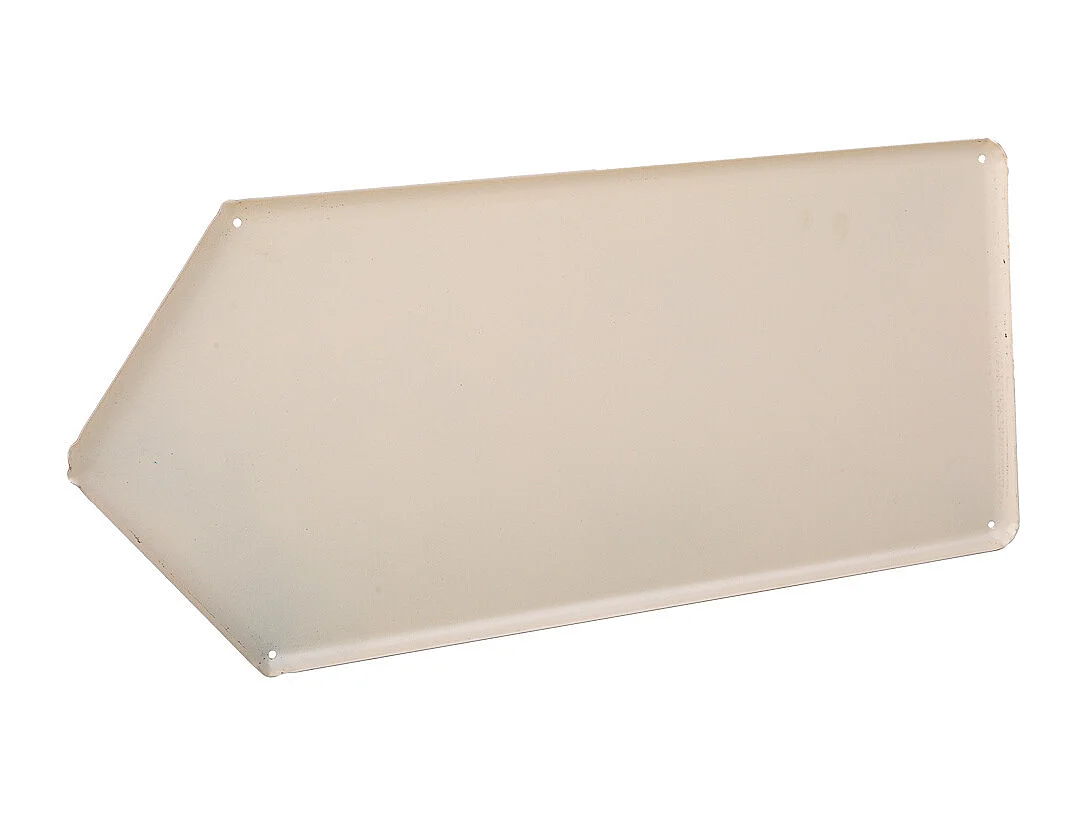 Placa de de metal amarilla 20x42x1