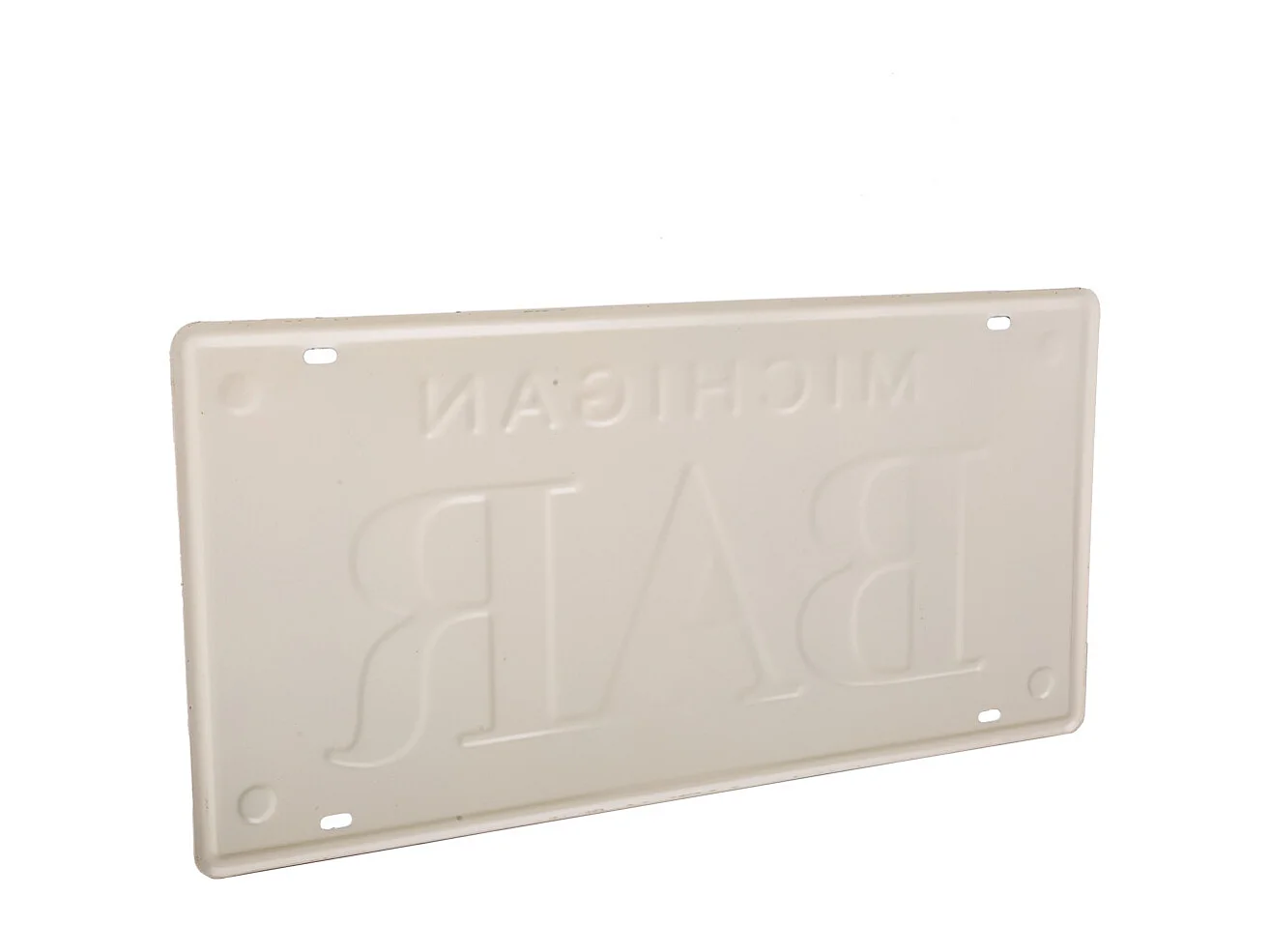 Placa de de metal verde 22x42x1