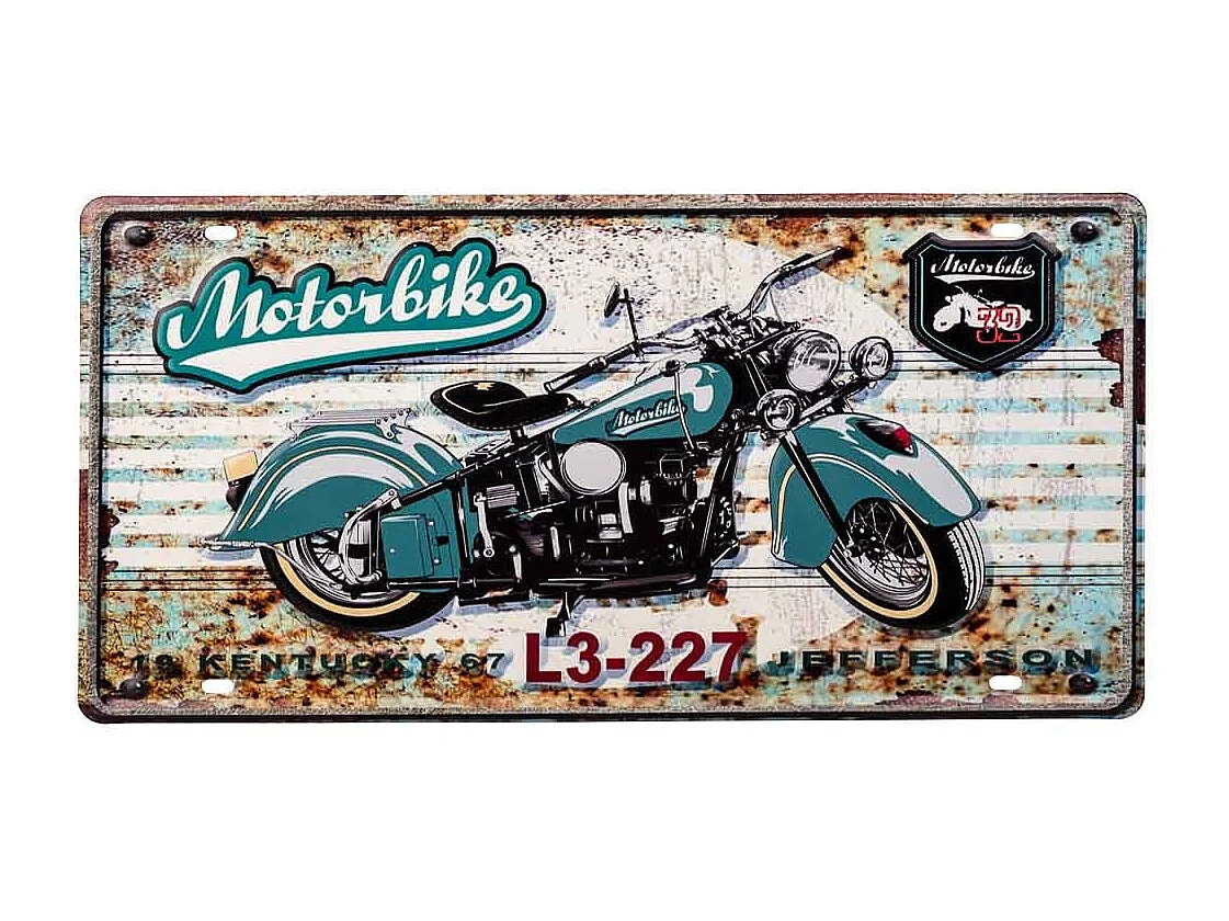 Placa de de metal 22x42x1