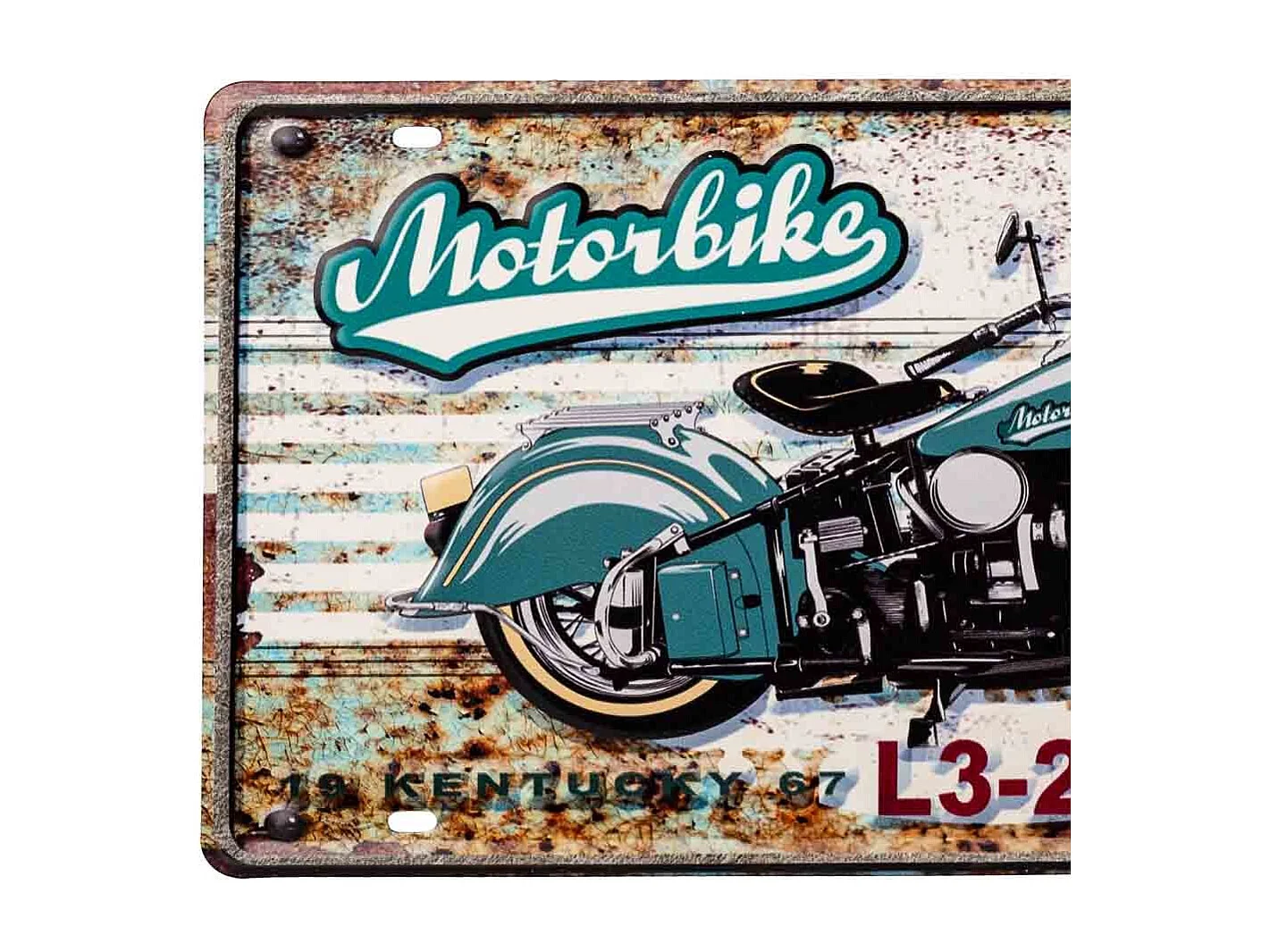 Placa de de metal 22x42x1