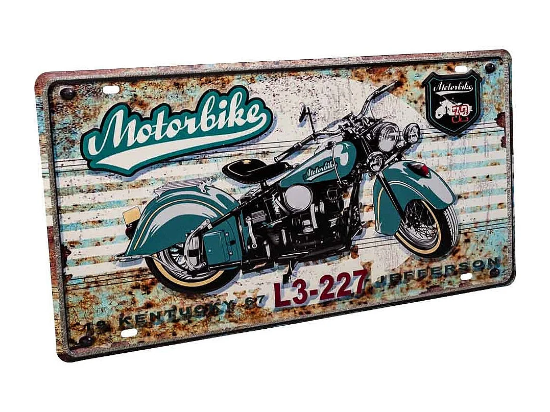 Placa de de metal 22x42x1